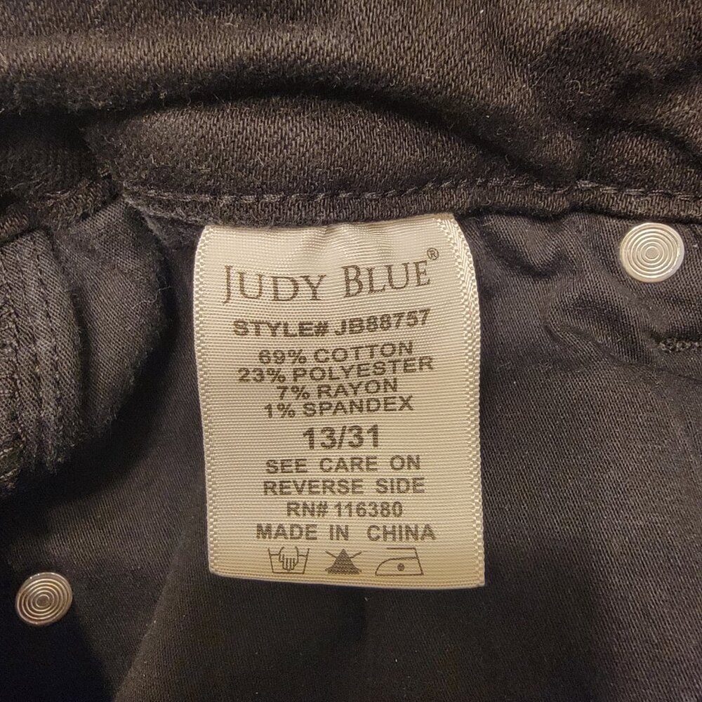 Judy Blue High Waist Tummy Control Skinny Black 13/31 - Picture 4 of 4